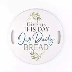 Decorative Trays P Graham Dunn White Give Us This Day Decorative Wood Tray -Brita shop white p graham dunn decorative trays try0052 76 1000